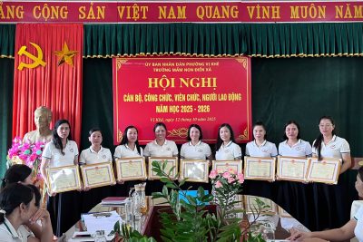 Trường Mầm non Điền Xá long trọng tổ chức Hội nghị Cán bộ, công chức, viên chức, người lao động năm học 2025 – 2026.