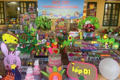 Trường mầm non Điền Xá tổ chức Hội thi “Đồ dùng – Đồ chơi giáo dục STEM” cấp trường